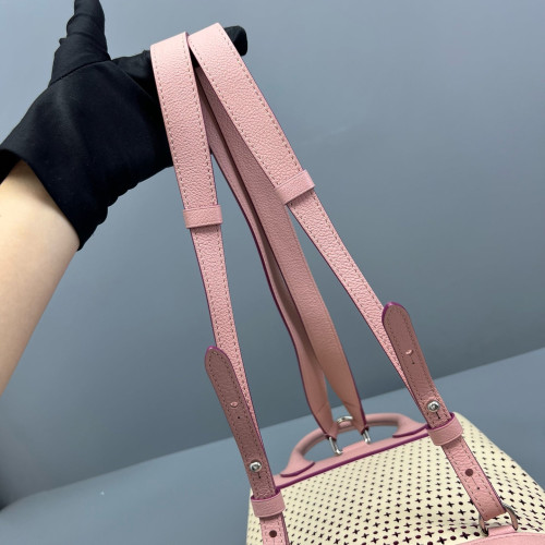 Louis Vuitton Lockme Backpack PM Calfskin Pink Beige