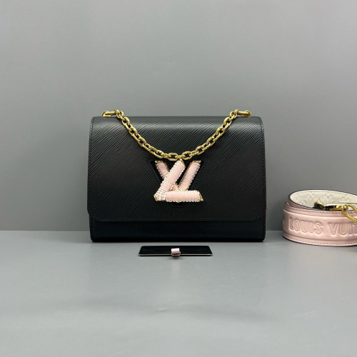 Louis Vuitton Twist PM Calfskin Black Louis Vuitton Twist PM Calfskin Black