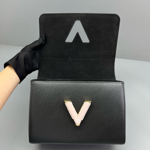 Louis Vuitton Twist PM Calfskin Black Louis Vuitton Twist PM Calfskin Black