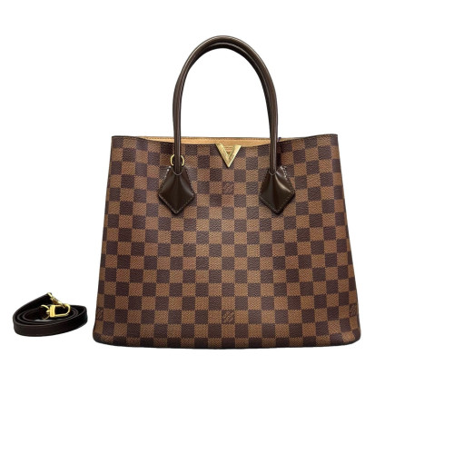 Louis Vuitton Kendington Handbag Damier Ebene Brown