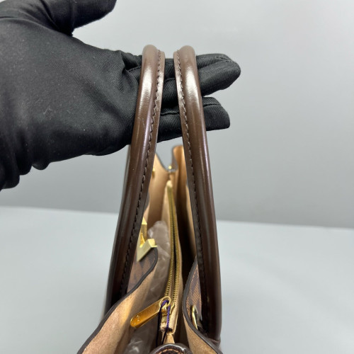 Louis Vuitton Kendington Handbag Damier Ebene Brown