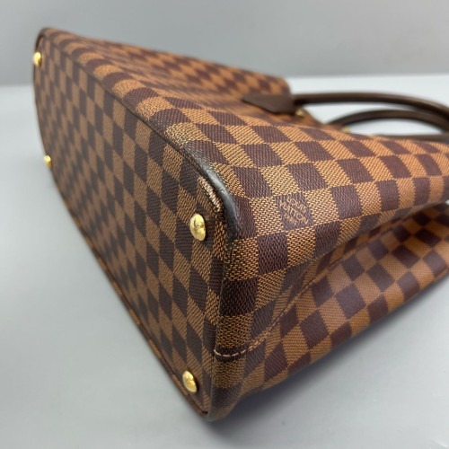 Louis Vuitton Kendington Handbag Damier Ebene Brown
