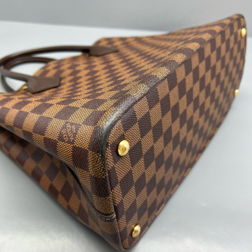 Louis Vuitton Kendington Handbag Damier Ebene Brown
