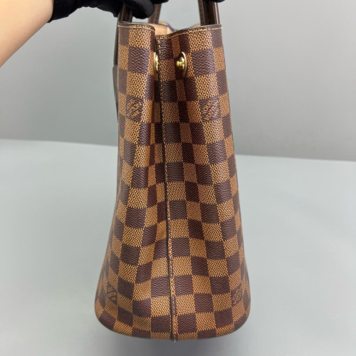 Louis Vuitton Kendington Handbag Damier Ebene Brown
