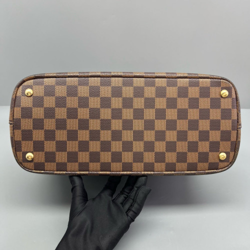 Louis Vuitton Kendington Handbag Damier Ebene Brown