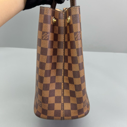 Louis Vuitton Kendington Handbag Damier Ebene Brown