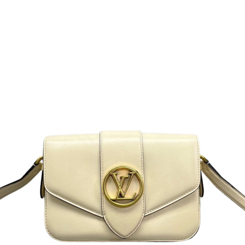 Louis Vuitton Pont 9 PM Calfskin White Louis Vuitton Pont 9 PM Calfskin White