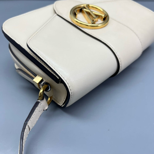 Louis Vuitton Pont 9 PM Calfskin White Louis Vuitton Pont 9 PM Calfskin White