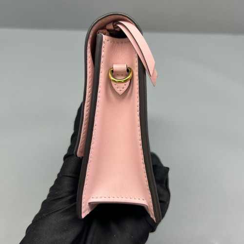 Louis Vuitton Flore Chain Wallet Monogram Brown Pink