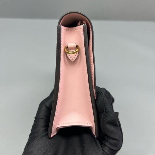 Louis Vuitton Flore Chain Wallet Monogram Brown Pink