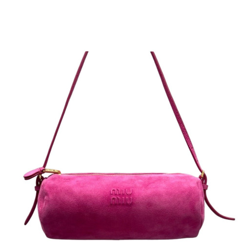 Miu Miu Handbag Suede Calfskin Fuchsia Miu Miu Handbag Suede Calfskin Fuchsia