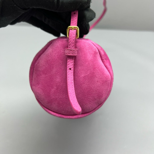 Miu Miu Handbag Suede Calfskin Fuchsia Miu Miu Handbag Suede Calfskin Fuchsia