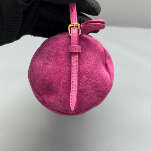 Miu Miu Handbag Suede Calfskin Fuchsia Miu Miu Handbag Suede Calfskin Fuchsia