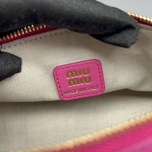 Miu Miu Handbag Suede Calfskin Fuchsia Miu Miu Handbag Suede Calfskin Fuchsia