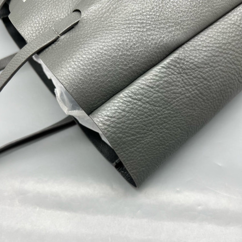 Balenciaga Tote Bag Grained Calfskin Grey