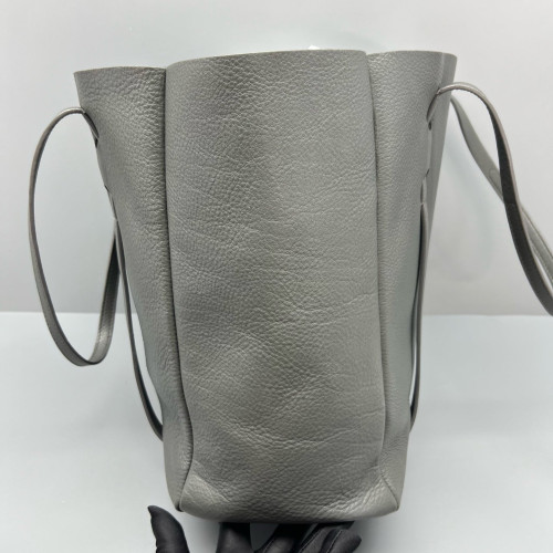 Balenciaga Tote Bag Grained Calfskin Grey