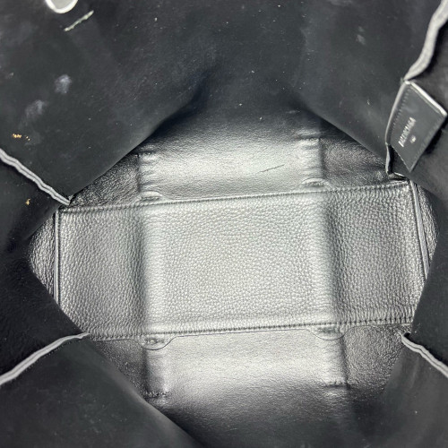 Balenciaga Tote Bag Grained Calfskin Grey