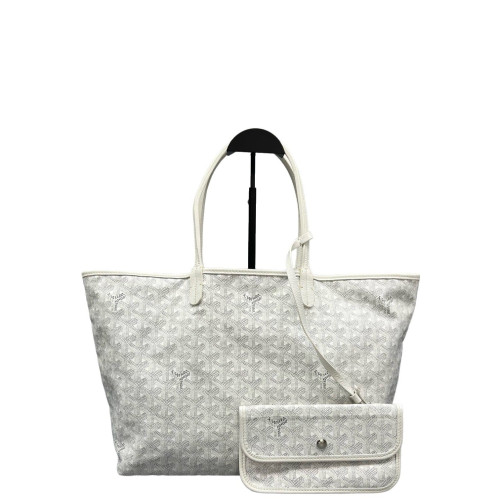 Goyard Saint Louis PM Goyardine White Grey