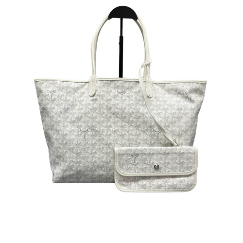 Goyard Saint Louis PM Goyardine White Grey