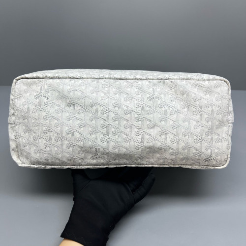 Goyard Saint Louis PM Goyardine White Grey