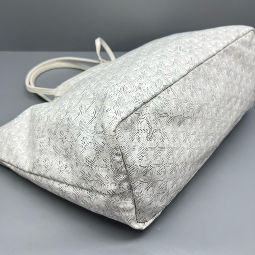 Goyard Saint Louis PM Goyardine White Grey