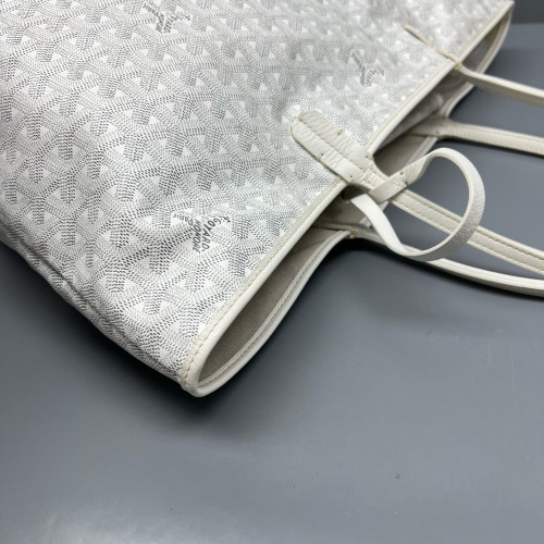 Goyard Saint Louis PM Goyardine White Grey
