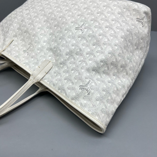 Goyard Saint Louis PM Goyardine White Grey