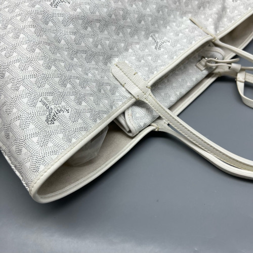 Goyard Saint Louis PM Goyardine White Grey