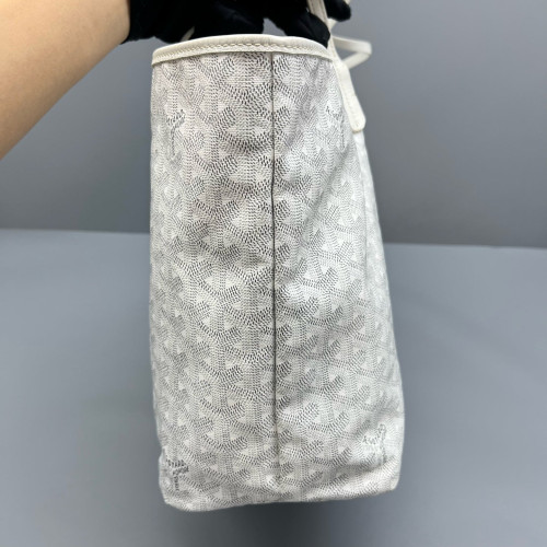 Goyard Saint Louis PM Goyardine White Grey