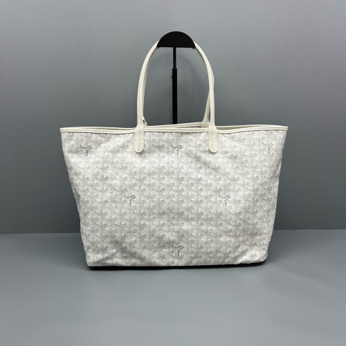 Goyard Saint Louis PM Goyardine White Grey