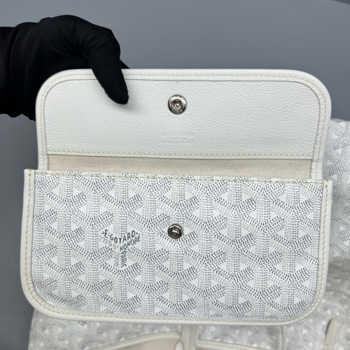 Goyard Saint Louis PM Goyardine White Grey