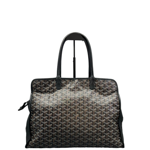 Goyard Sac Hardy Pet Carrier PM Goyardine Black Brown White
