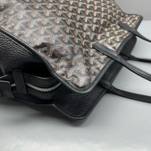 Goyard Sac Hardy Pet Carrier PM Goyardine Black Brown White