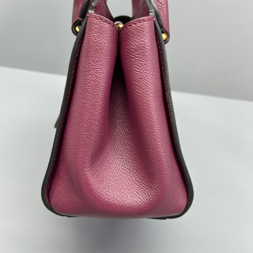 Burberry Small Buckle Tote Calfskin Burgundy