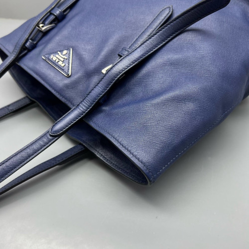 Prada Tote Bag Calfskin Blue