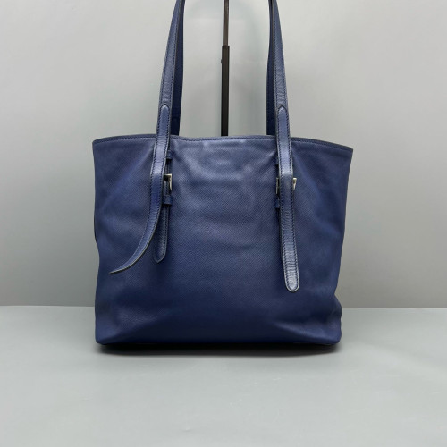 Prada Tote Bag Calfskin Blue