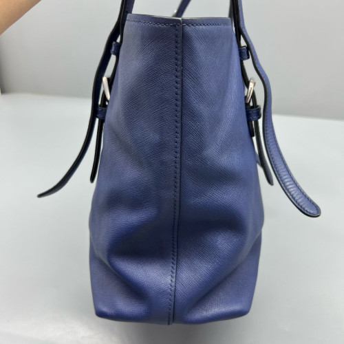 Prada Tote Bag Calfskin Blue