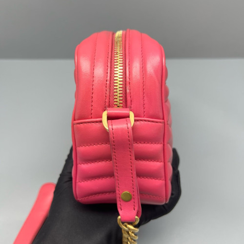 Prada Diagramme Camera Calfskin Fuchsia