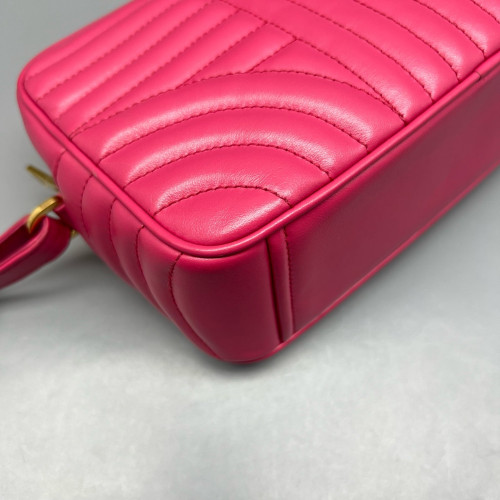 Prada Diagramme Camera Calfskin Fuchsia