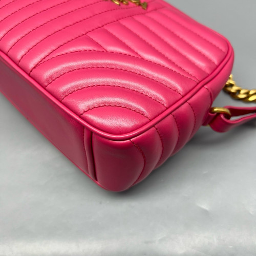 Prada Diagramme Camera Calfskin Fuchsia