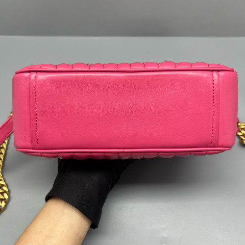 Prada Diagramme Camera Calfskin Fuchsia