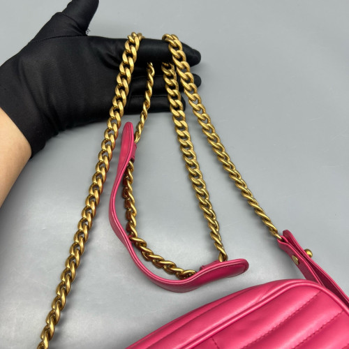 Prada Diagramme Camera Calfskin Fuchsia