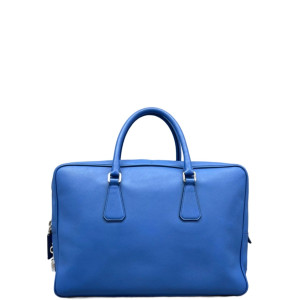 Prada Briefcase Saffiano Calfskin Blue Prada Briefcase Saffiano Calfskin Blue