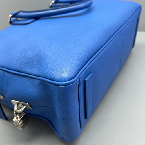 Prada Briefcase Saffiano Calfskin Blue