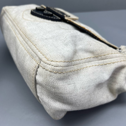 Prada Shoulder Bag Denim White