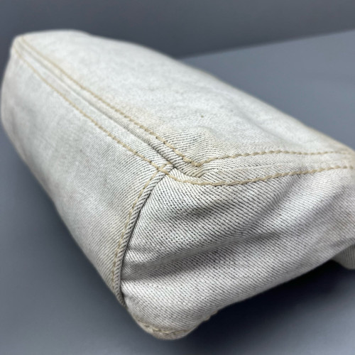 Prada Shoulder Bag Denim White