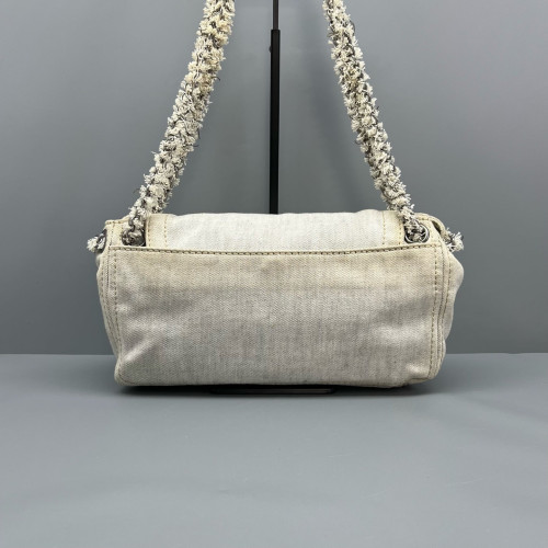 Prada Shoulder Bag Denim White