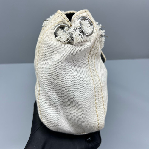 Prada Shoulder Bag Denim White