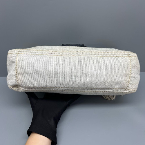 Prada Shoulder Bag Denim White
