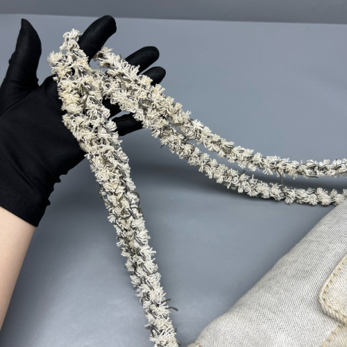 Prada Shoulder Bag Denim White